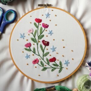 Moonlight Floral – Embroidery Pattern PDF