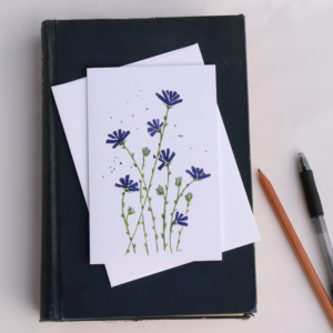 Chicory Blank Greeting Card