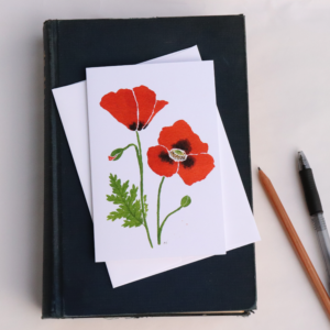 Poppies Blank Greeting Card